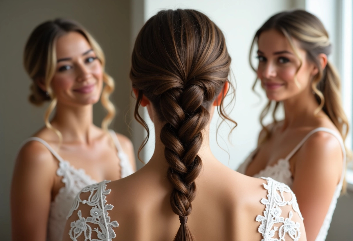 coiffure mariage tressée